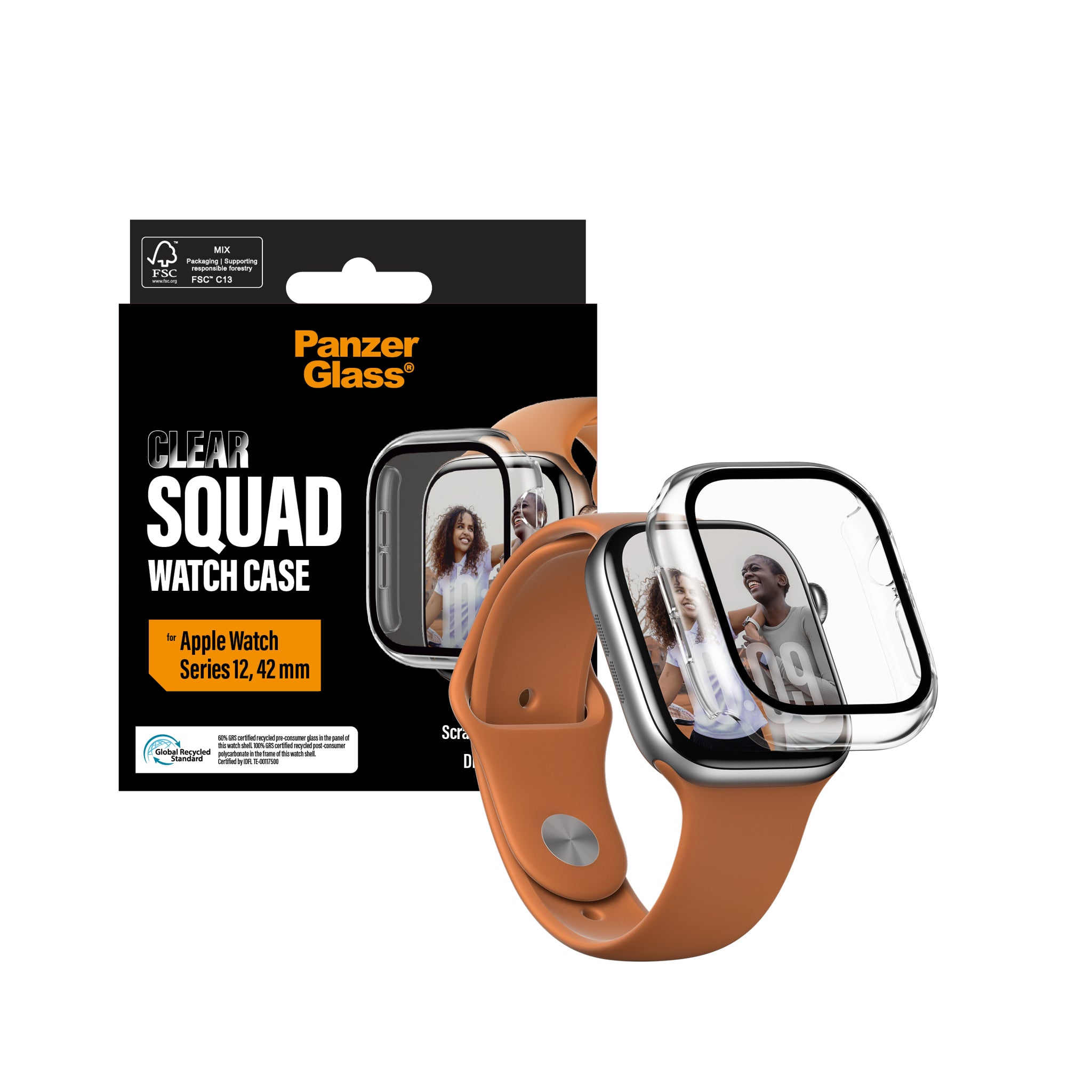 PanzerGlass® Squad Watch Case Transparent Apple Watch Series 12 | 42mm